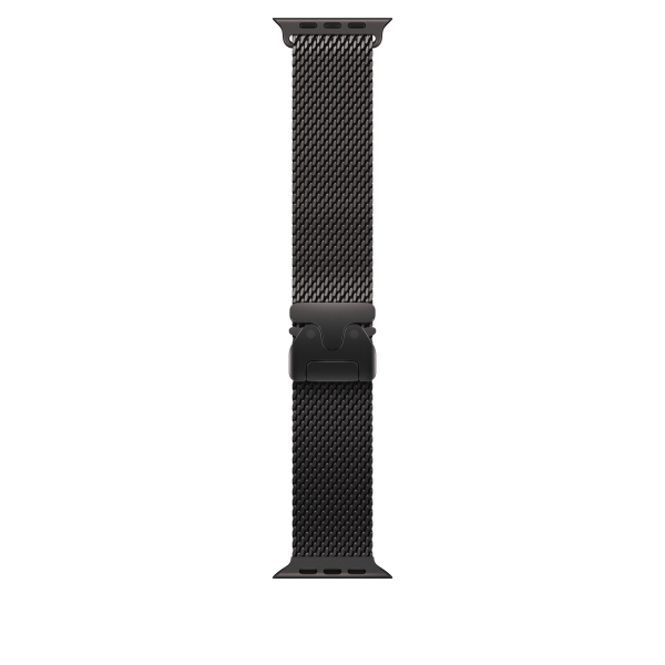 Apple Watch 49mm Black Titanium Milanese Loop - Medium