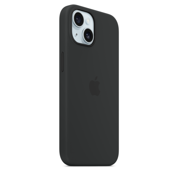 Apple iPhone 15 Silicone Case with MagSafe - Black