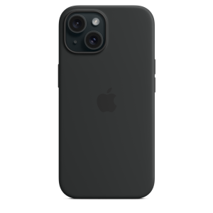Apple iPhone 15 Silicone Case with MagSafe - Black