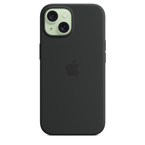 Apple iPhone 15 Silicone Case with MagSafe - Black