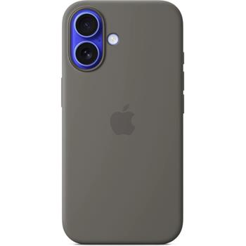 Apple iPhone 16 Silicone Case with MagSafe - Stone Gray