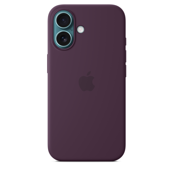 Apple iPhone 16 Silicone Case with MagSafe - Plum