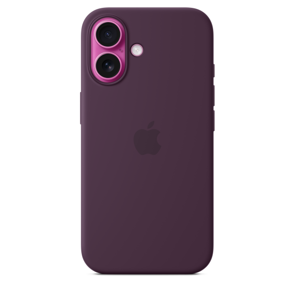 Apple iPhone 16 Silicone Case with MagSafe - Plum