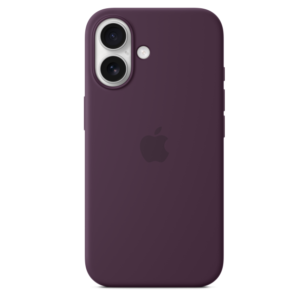 Apple iPhone 16 Silicone Case with MagSafe - Plum
