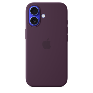 Apple iPhone 16 Silicone Case with MagSafe - Plum