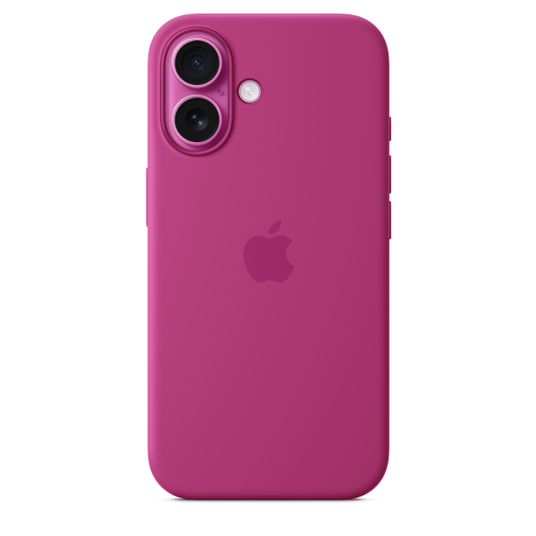 Apple iPhone 16 Silicone Case with MagSafe - Fuchsia