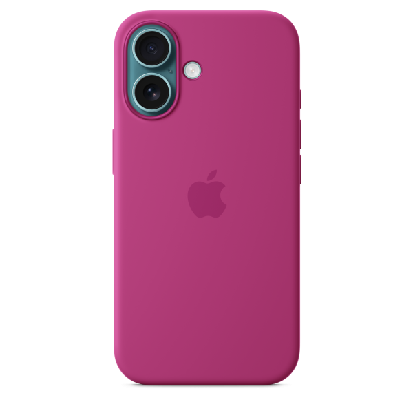 Apple iPhone 16 Silicone Case with MagSafe - Fuchsia