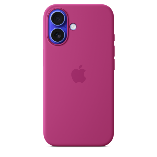 Apple iPhone 16 Silicone Case with MagSafe - Fuchsia