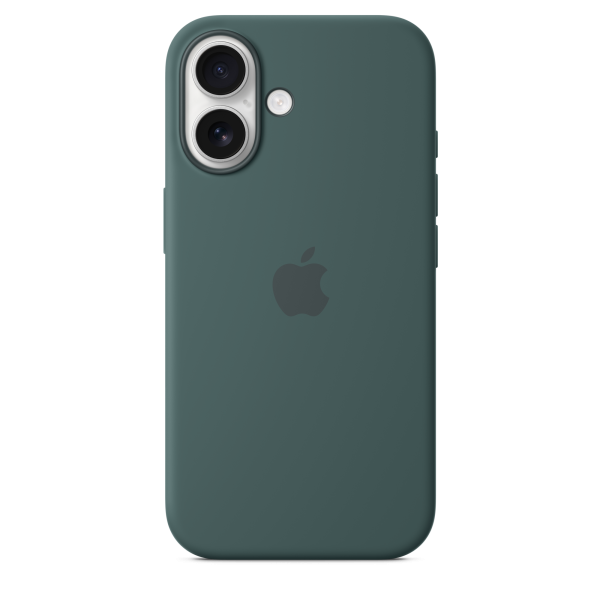 Apple iPhone 16 Silicone Case with MagSafe - Lake Green