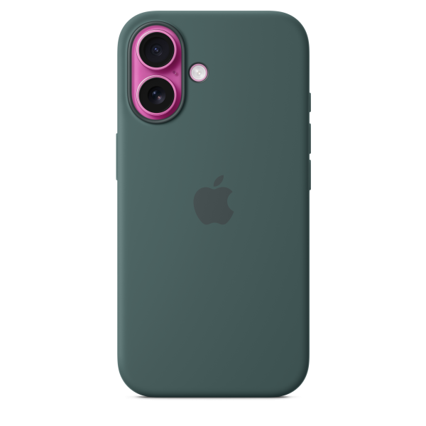 Apple iPhone 16 Silicone Case with MagSafe - Lake Green