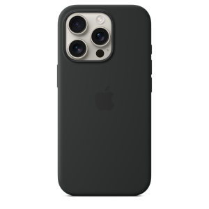 Apple iPhone 16 Pro Silicone Case with MagSafe - Black