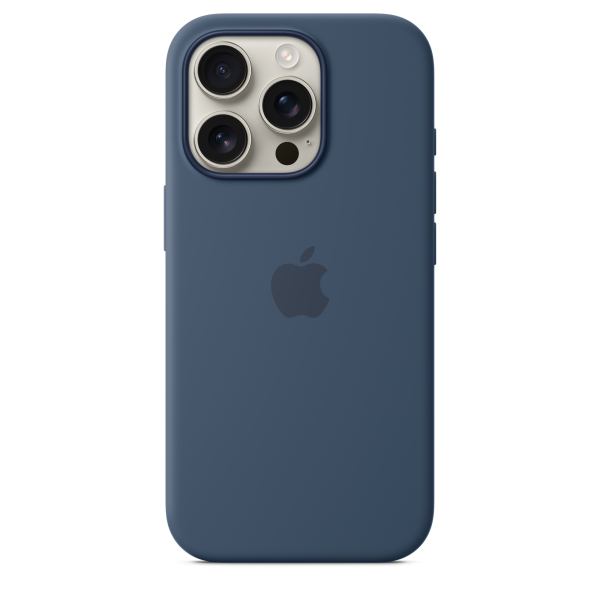Apple iPhone 16 Pro Silicone Case with MagSafe - Denim