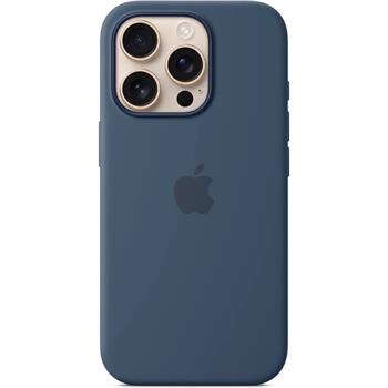 Apple iPhone 16 Pro Silicone Case with MagSafe - Denim