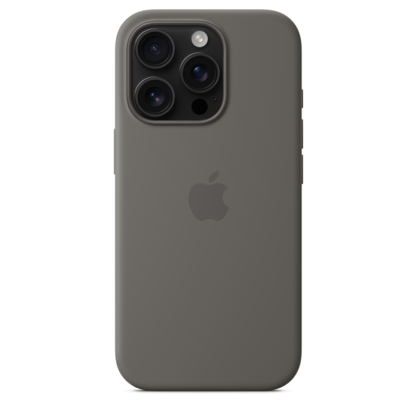 Apple iPhone 16 Pro Silicone Case with MagSafe - Stone Gray
