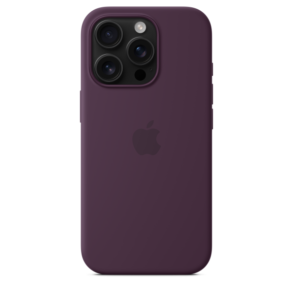 Apple iPhone 16 Pro Silicone Case with MagSafe - Plum