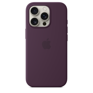 Apple iPhone 16 Pro Silicone Case with MagSafe - Plum
