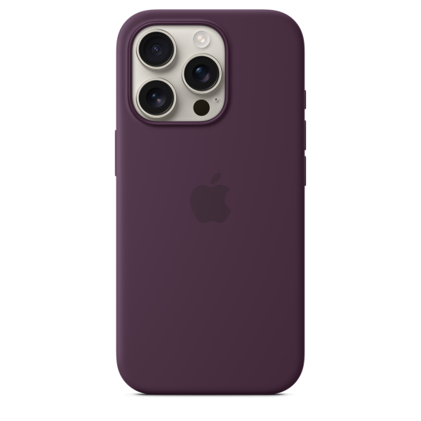 Apple iPhone 16 Pro Silicone Case with MagSafe - Plum