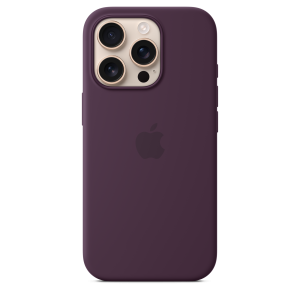 Apple iPhone 16 Pro Silicone Case with MagSafe - Plum