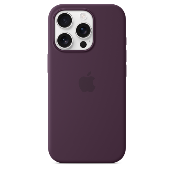 Apple iPhone 16 Pro Silicone Case with MagSafe - Plum