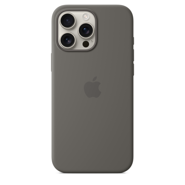 Apple iPhone 16 Pro Max Silicone Case with MagSafe - Stone Gray