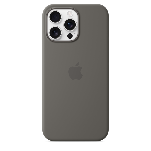 Apple iPhone 16 Pro Max Silicone Case with MagSafe - Stone Gray