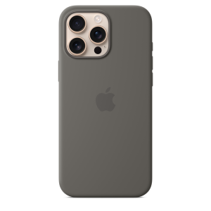 Apple iPhone 16 Pro Max Silicone Case with MagSafe - Stone Gray