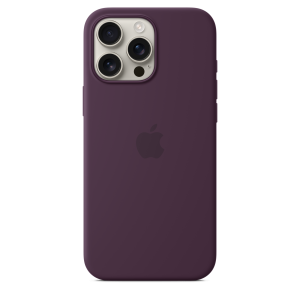 Apple iPhone 16 Pro Max Silicone Case with MagSafe - Plum