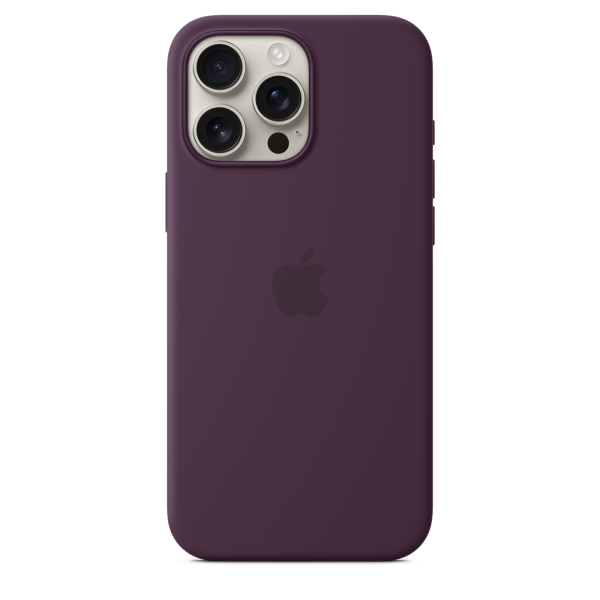 Apple iPhone 16 Pro Max Silicone Case with MagSafe - Plum