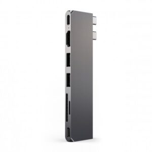 Satechi PRO HUB SLIM (1xUSB4,1xHDMI,2xUSB-A,SD/MicroSD,UHS-I up to 104MB/s, SD/SDHC/SDXC up to 2TB,1xUSB-C) - Midnight Black