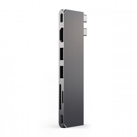 Satechi PRO HUB SLIM (1xUSB4,1xHDMI,2xUSB-A,SD/MicroSD,UHS-I up to 104MB/s, SD/SDHC/SDXC up to 2TB,1xUSB-C) - Midnight Black