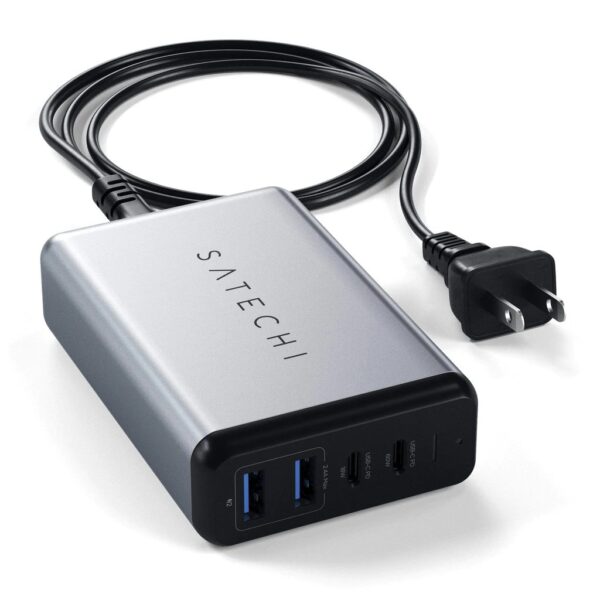 Satechi 75W Dual TYPE-C travel adapter Space Gray
