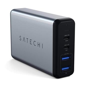 Satechi 75W Dual TYPE-C travel adapter Space Gray
