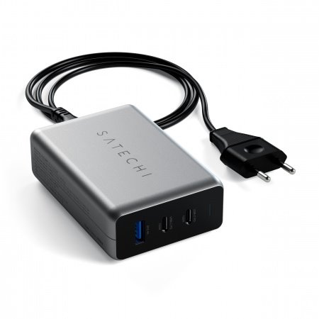Satechi USB-C PD Compact GAN Charger 100W 1xUSB-C PD,2xUSB-C PD,1xUSB-C PD,1xUSB-A,2x USB-C PD