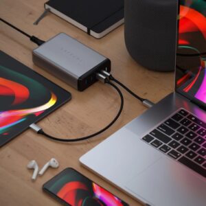 Satechi 108W TYPE-C travel adapter Space Gray