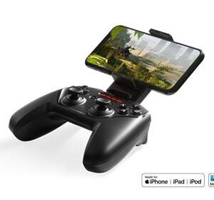 SteelSeries Nimbus+ Wireless Game Controller with phone mount