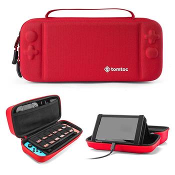 Tomtoc cestovní pouzdro na Nintendo Switch, červené