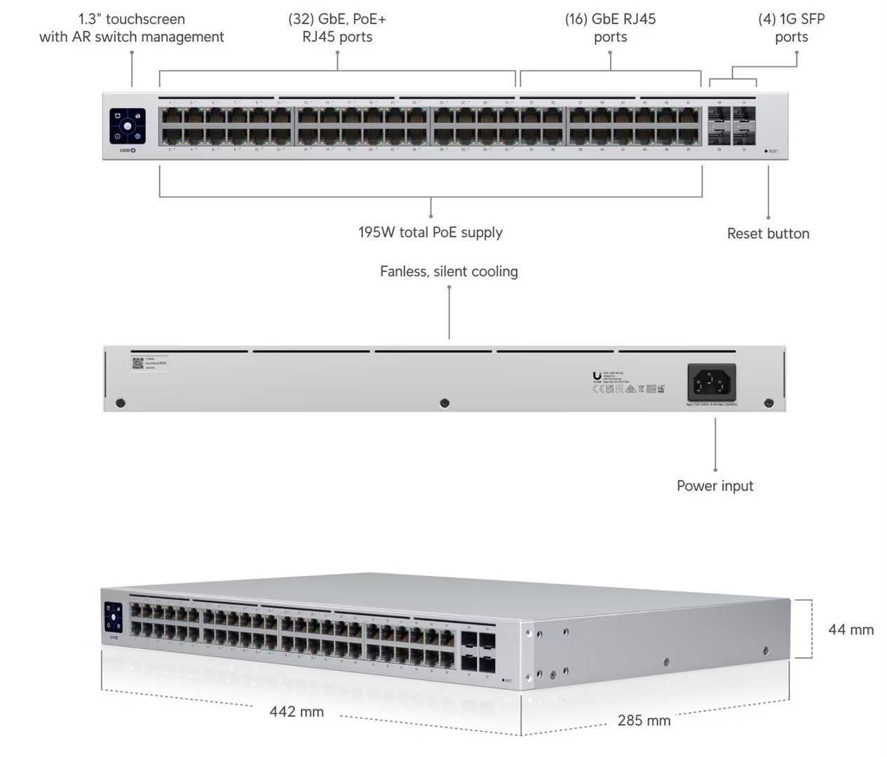 UBNT USW-48-POE UniFi Switch 48 PoE