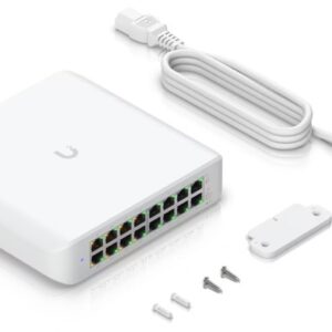 Ubiquiti UniFi Switch Lite 16 PoESwitch, 16× Gbit RJ45, 8× PoE 802.3at, 45W