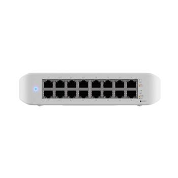 Ubiquiti UniFi Switch Lite 16 PoESwitch, 16× Gbit RJ45, 8× PoE 802.3at, 45W