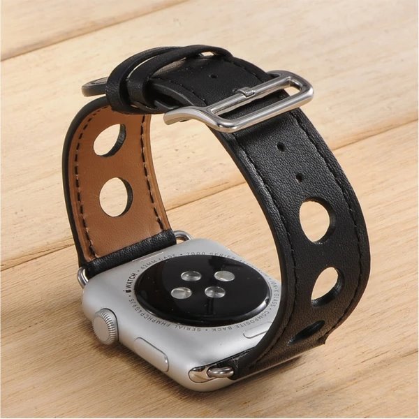 COTEetCI Fashion leather strap Apple Watch 38/40/41mm Black
