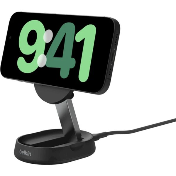 Belkin BOOST CHARGE™ PRO Qi2 15W Magnetický nabíjecí stojan, konvertibilní, bez adaptéru, černá