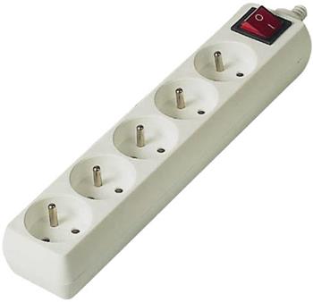 Prodlužovací kabel 230V 3m (5x zásuvka, vypínač)