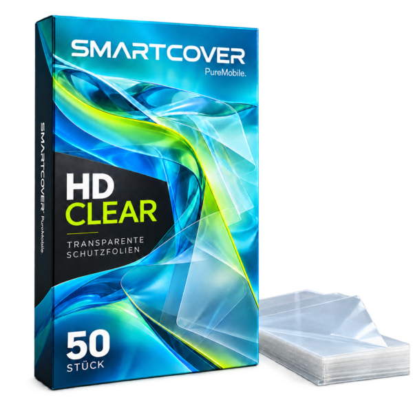 SMARTCOVER HD Clear Schutzfolien – 50 Stück