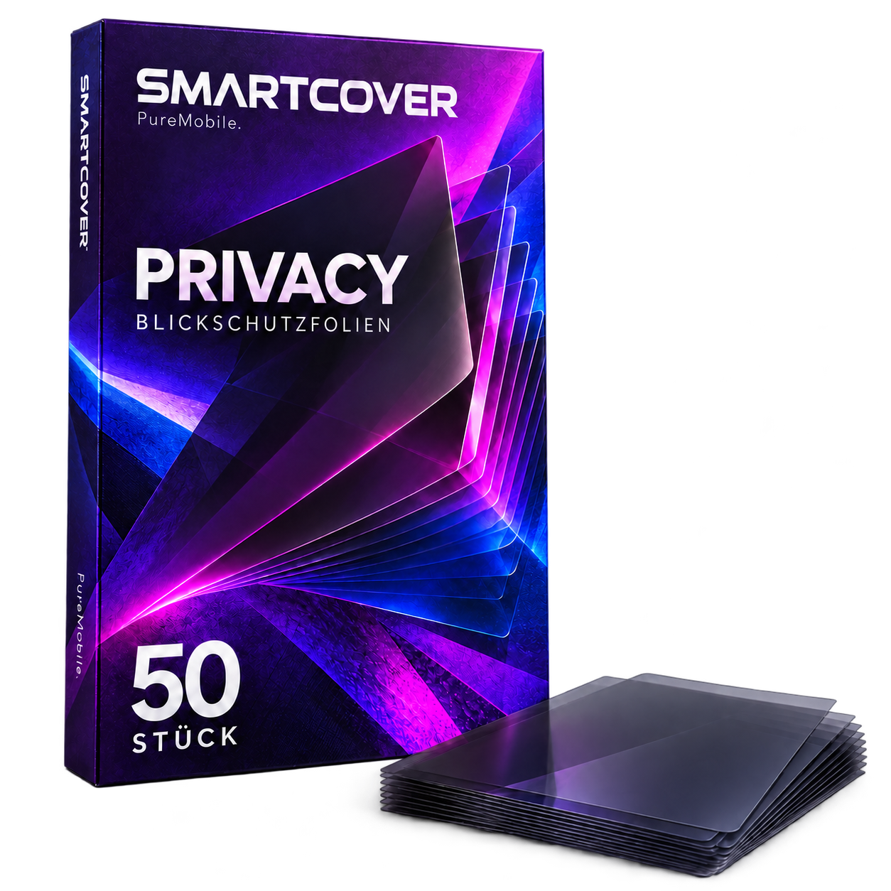 SMARTCOVER Privacy Blickschutzfolien – 50 Stück